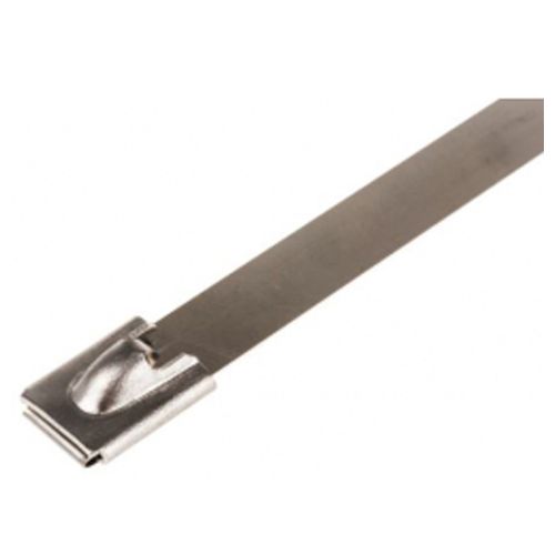 200mm x 4.6mm Stainless Steel Cable Ties (Packs of 100)  by Meteor Electrical 