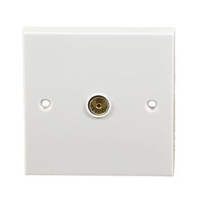 Zaler 1 Gang Co-axial Socket-Single