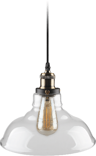 Kosnic Zinnia, Pendent fitting, clear, E27