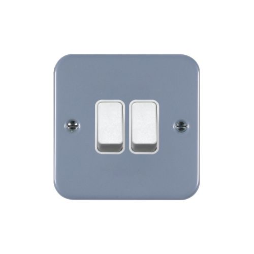 METALCLAD 2 GANG 2 WAY 10A SWITCH