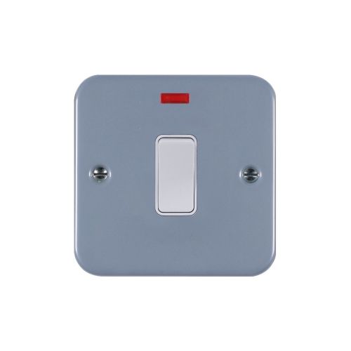 METALCLAD 20A DP SWITCH C/W NEON