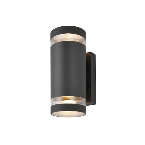 Lens Updown Outdoor Wall Light Anthracite by Meteor Electrical 