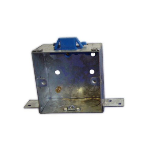 PEMCO 40mm Single Metal Side Fixing Box c/w Blue Adjustable Lug