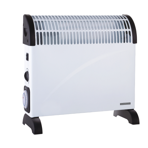 2000 Watt Convector Heater with Timer Sunbeam White | Meteor Electical