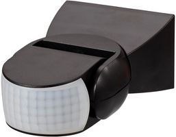Zinc Dion IP65 Adjustable Motion Sensor Outdoor Light with Manual Override Black Forum Meteor Electical