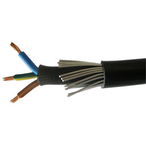 20M 2.5mm SWA 6943X 3 CORE STEEL WIRE ARMOURED CABLE 